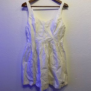 Abercrombie & Fitch Eyelet Dress | White